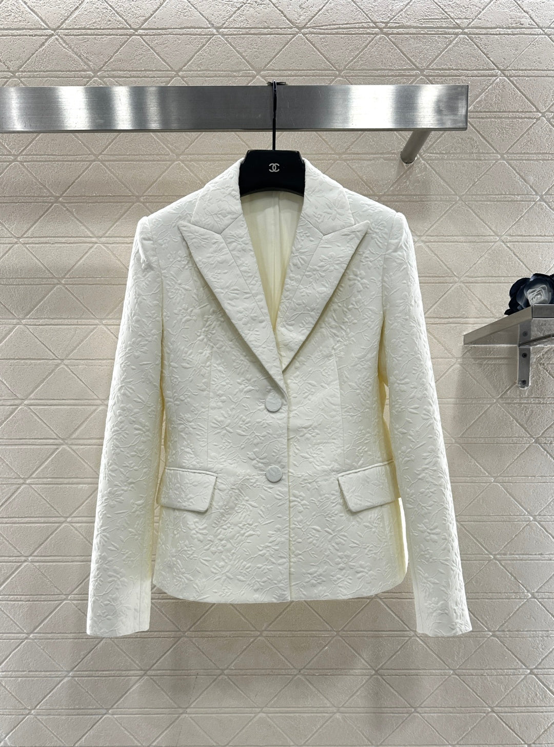 Shoulder suit half skirt set