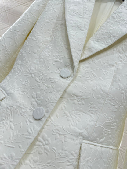 Shoulder suit half skirt set