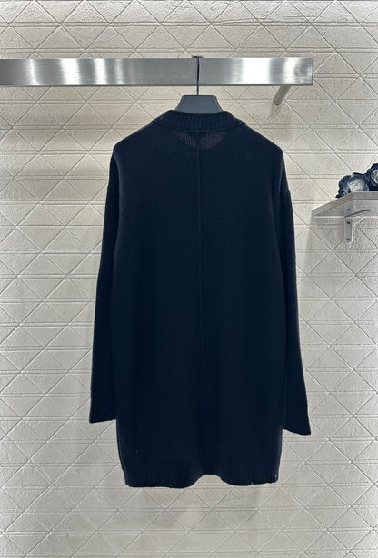 3D Camellia Knitted Dress