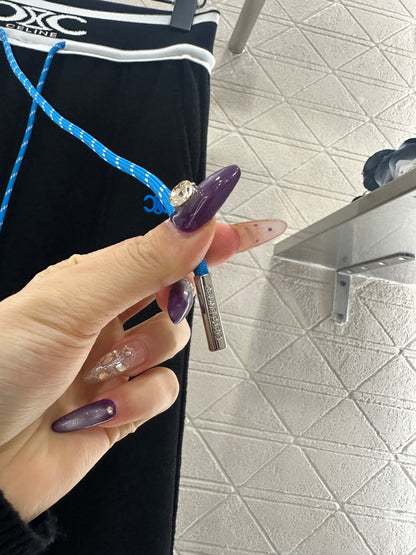 Color blocking drawstring straight leg pants