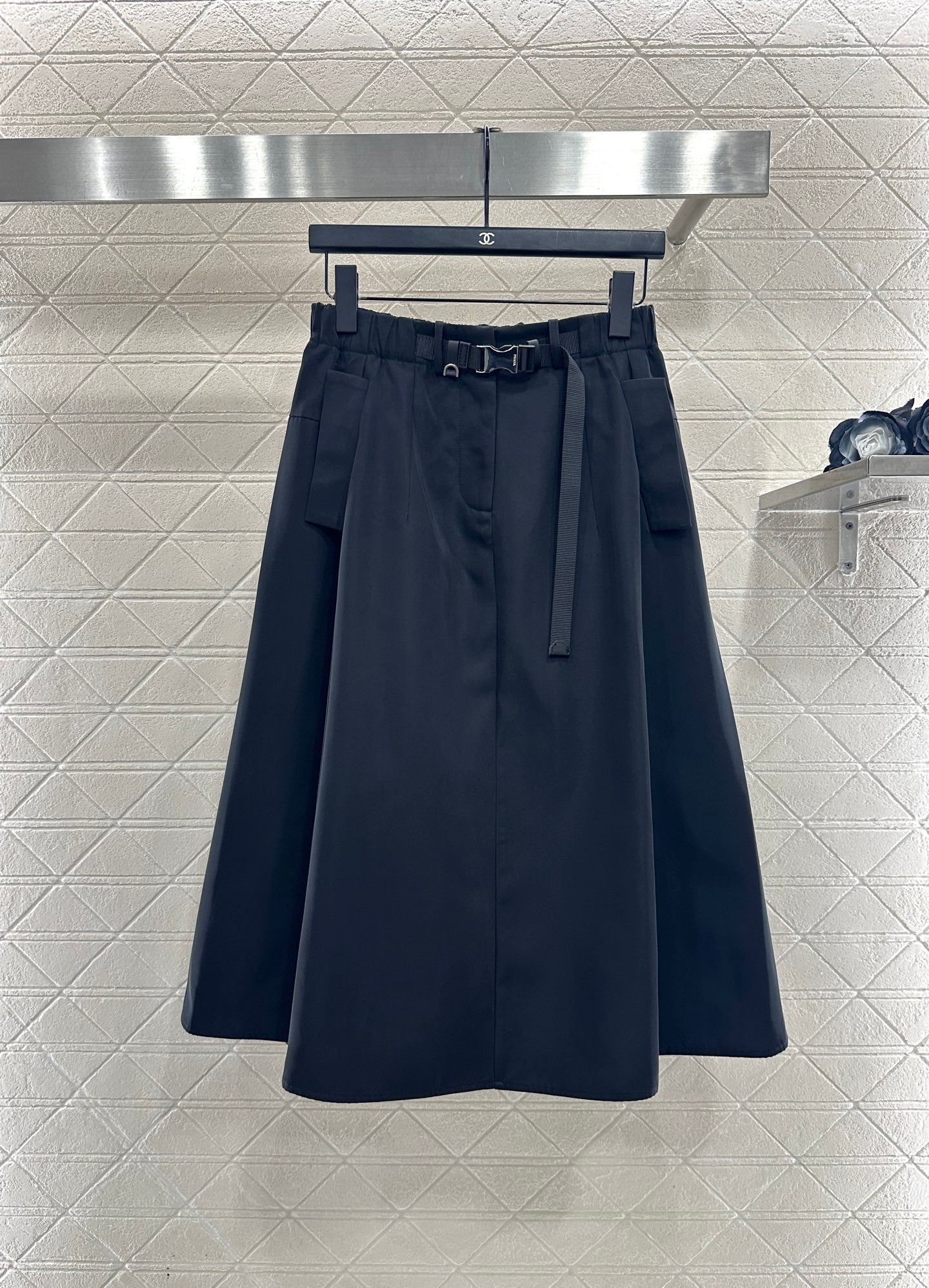 Cotton jacket umbrella shaped skirt set