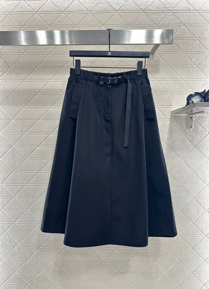 Cotton jacket umbrella shaped skirt set