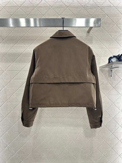 Cotton jacket umbrella shaped skirt set