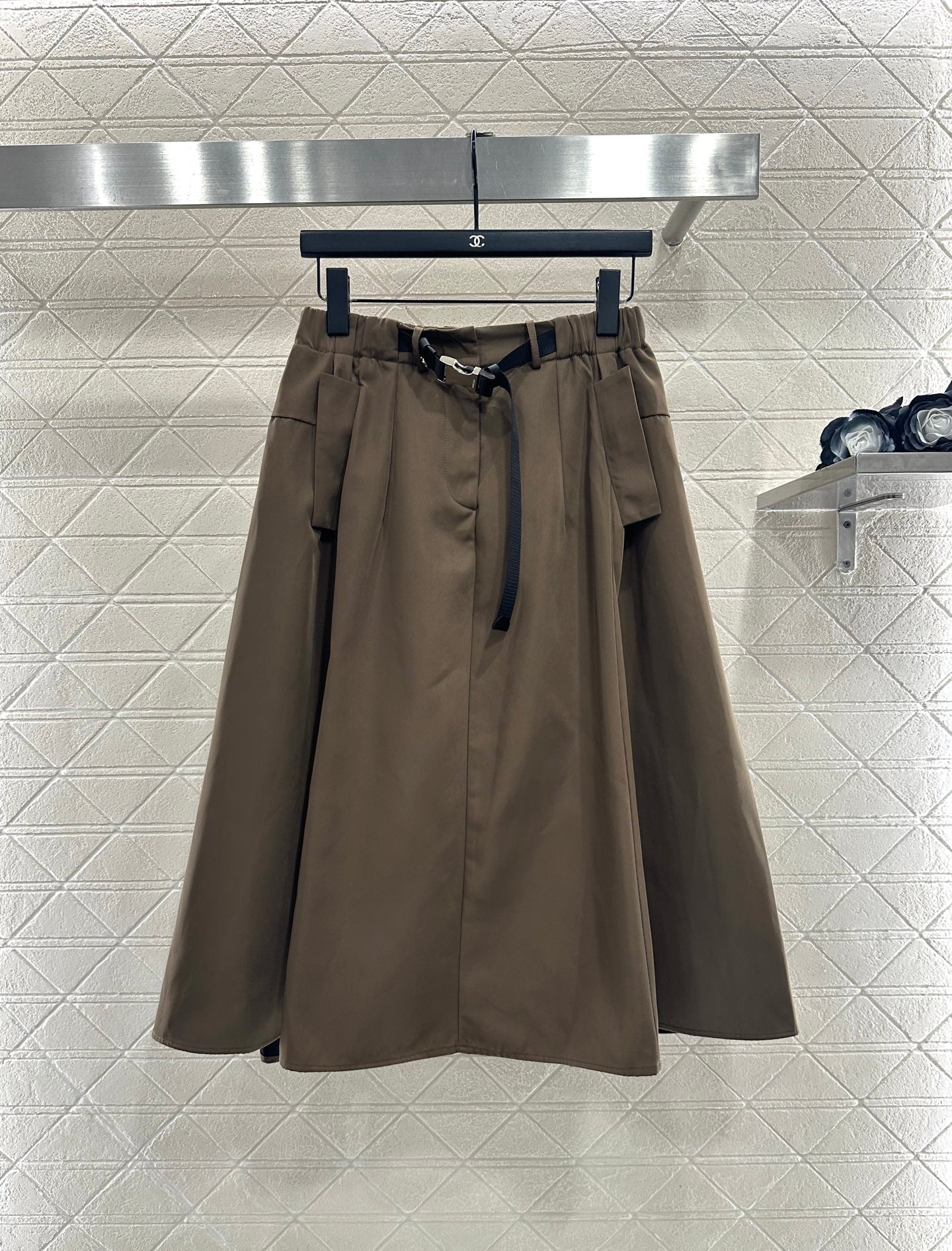 Cotton jacket umbrella shaped skirt set