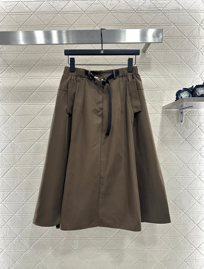 Cotton jacket umbrella shaped skirt set