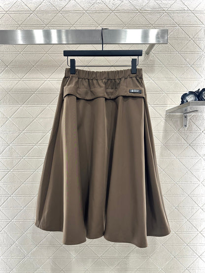 Cotton jacket umbrella shaped skirt set