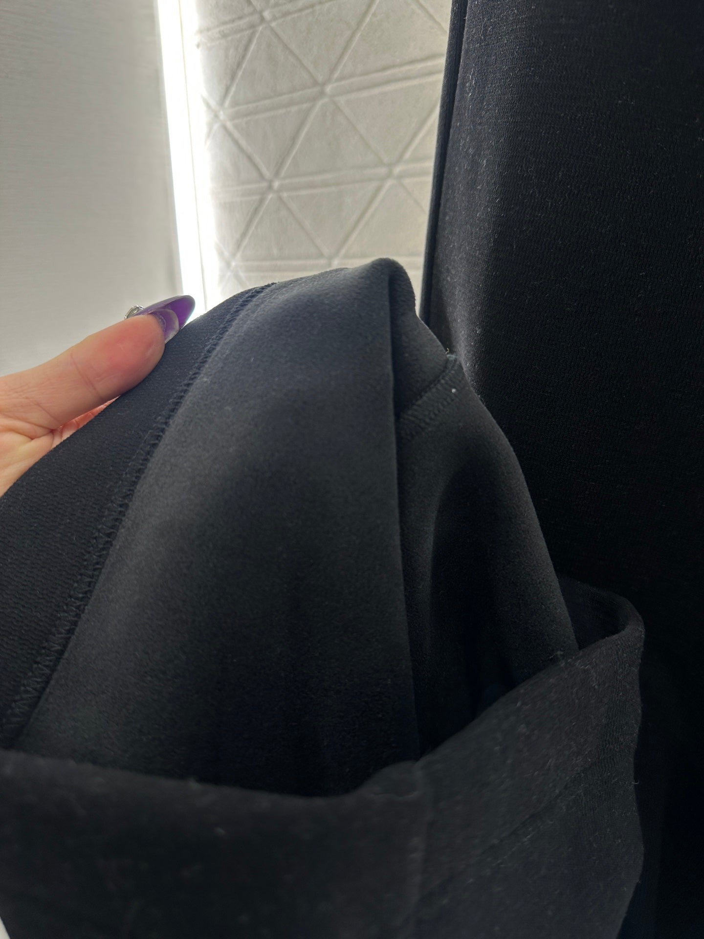 Woolen casual woven belt pants