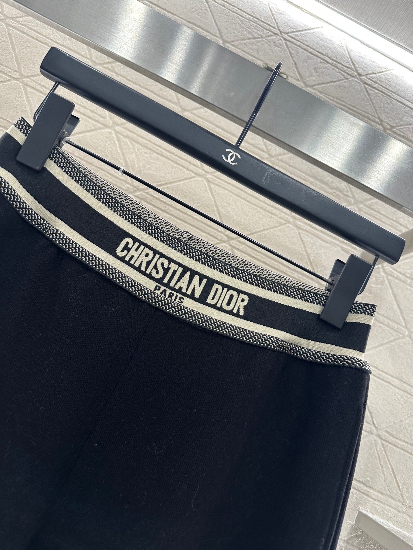 Woolen casual woven belt pants