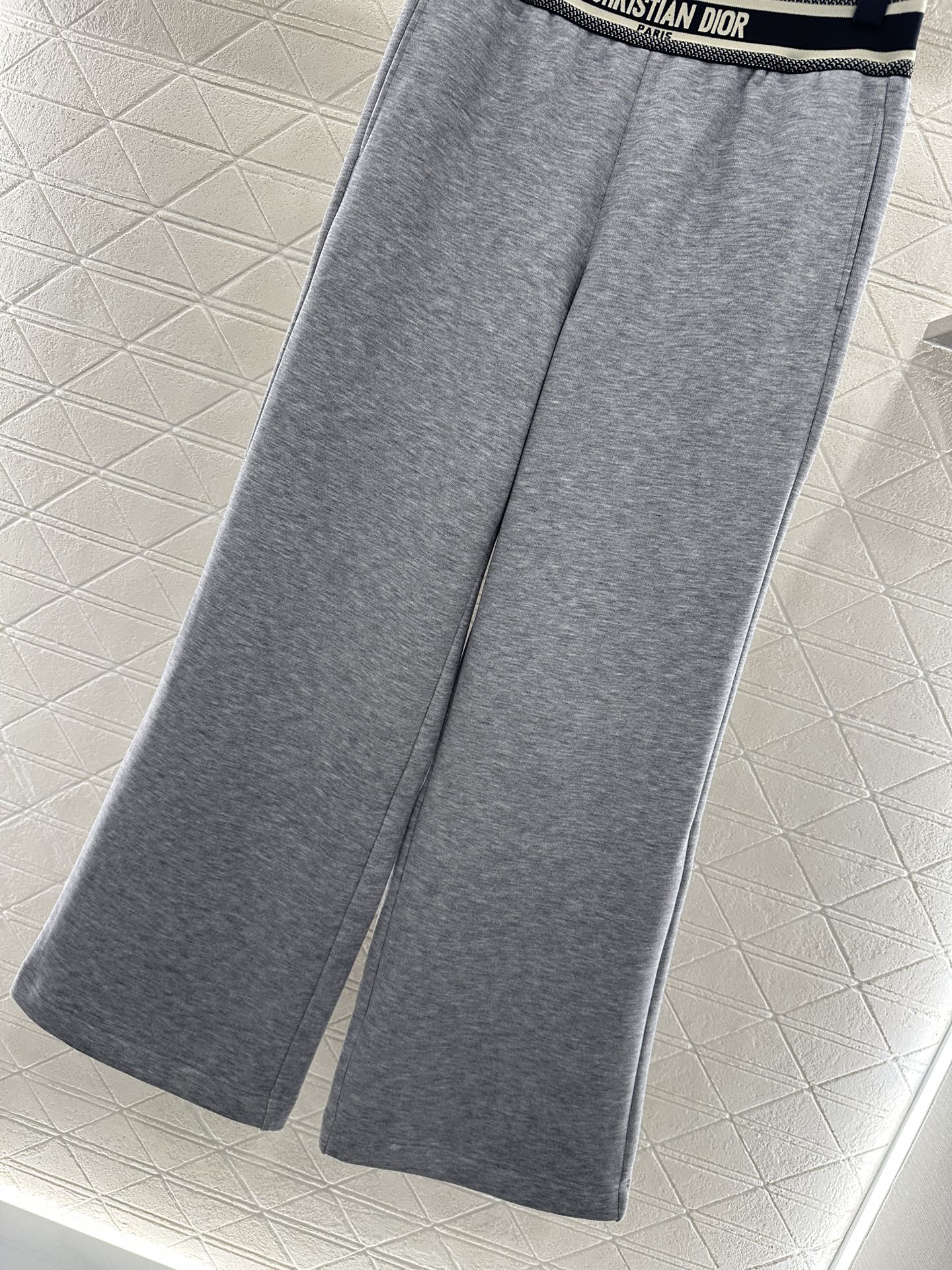 Woolen casual woven belt pants
