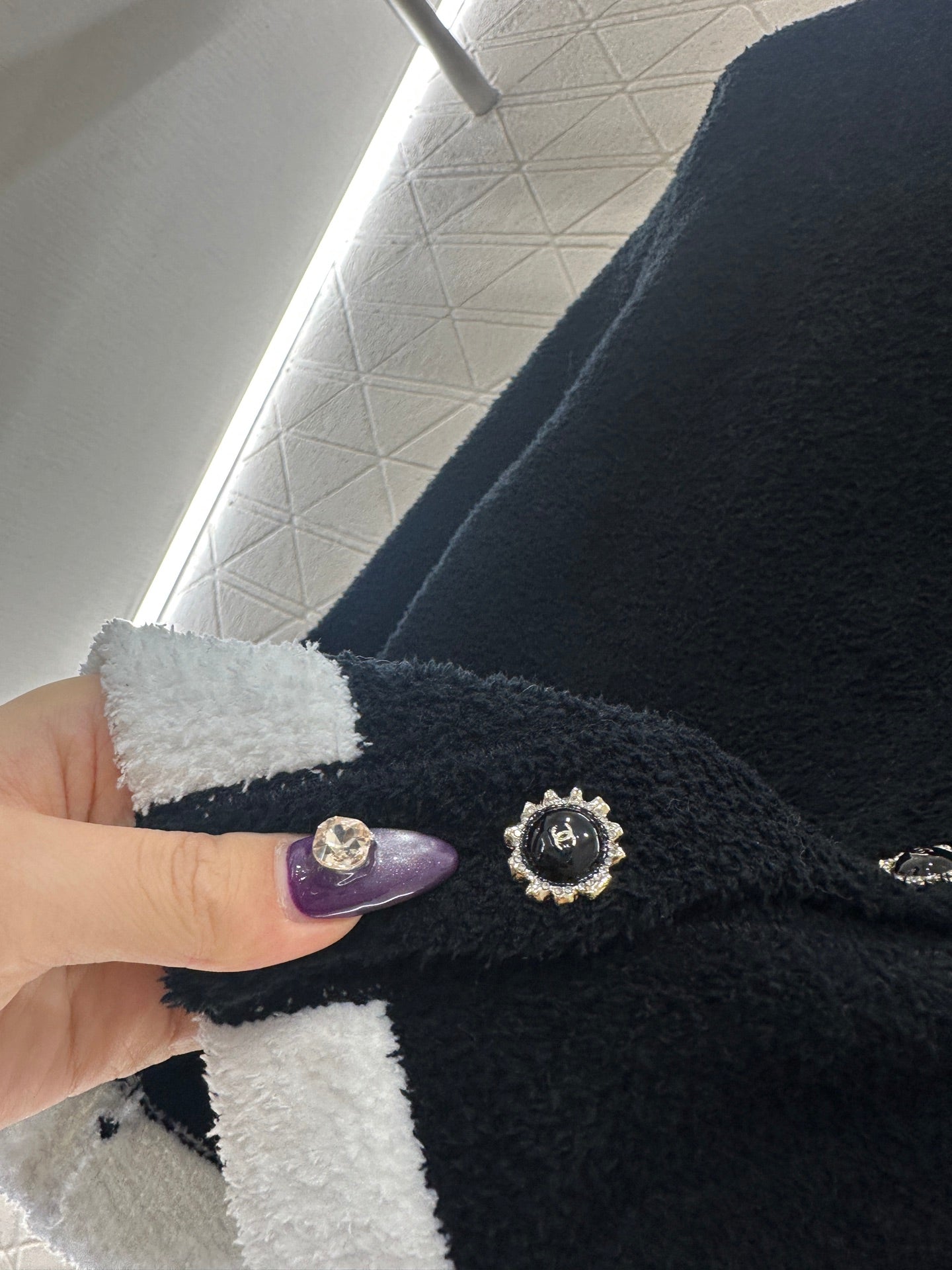 Knitted contrasting cardigan wide leg pants set