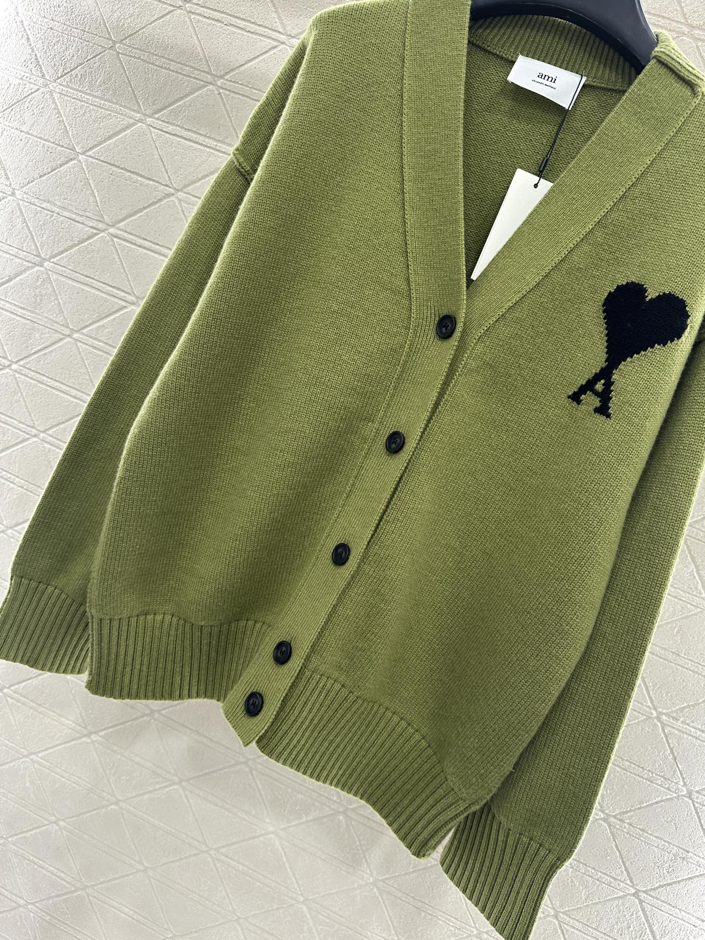 Heart knitted cardigan