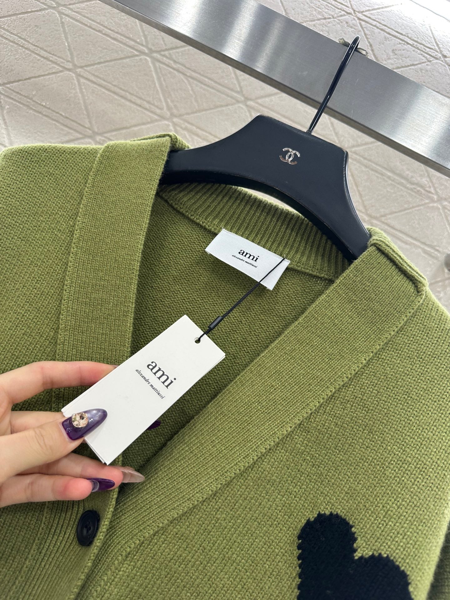 Heart knitted cardigan