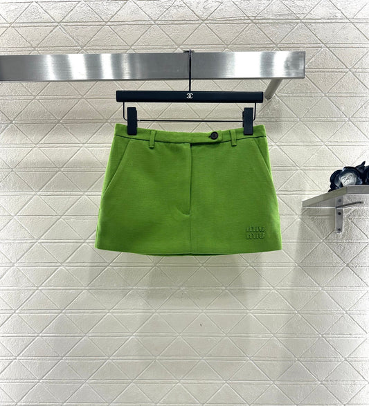 High waisted zipper skirt