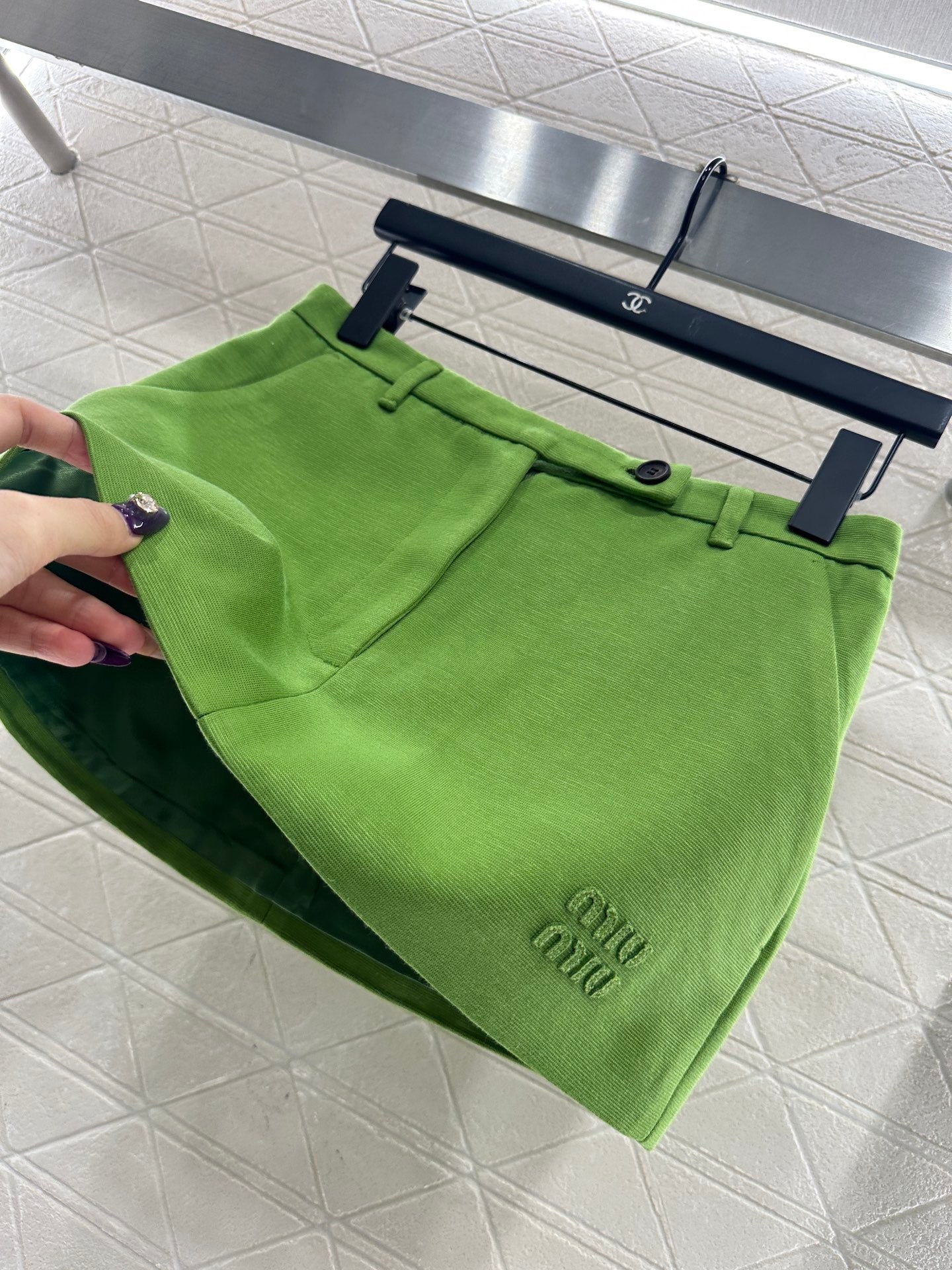 High waisted zipper skirt