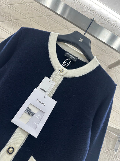 Color blocked border cardigan