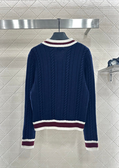 Fried Dough Twists Stripe Sweater