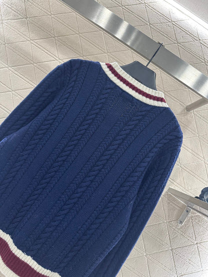 Fried Dough Twists Stripe Sweater