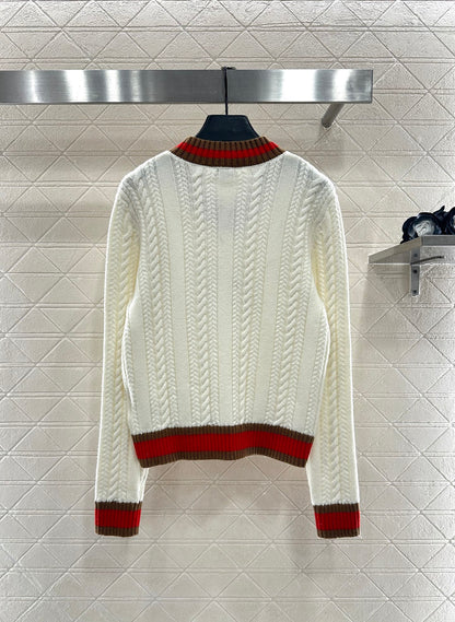 Fried Dough Twists Stripe Sweater