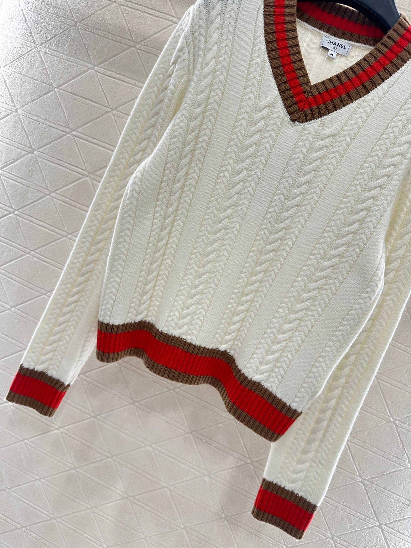 Fried Dough Twists Stripe Sweater