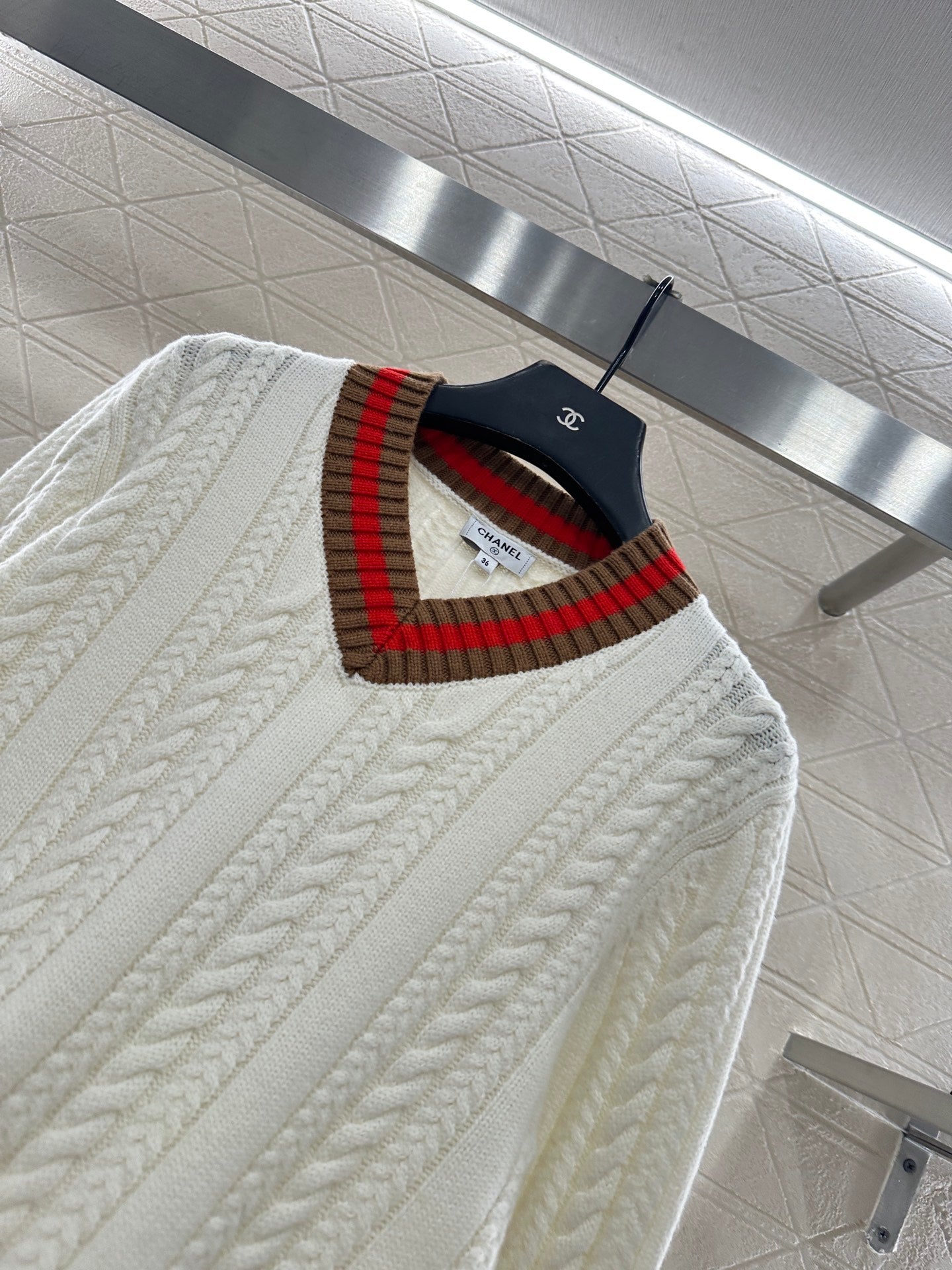 Fried Dough Twists Stripe Sweater