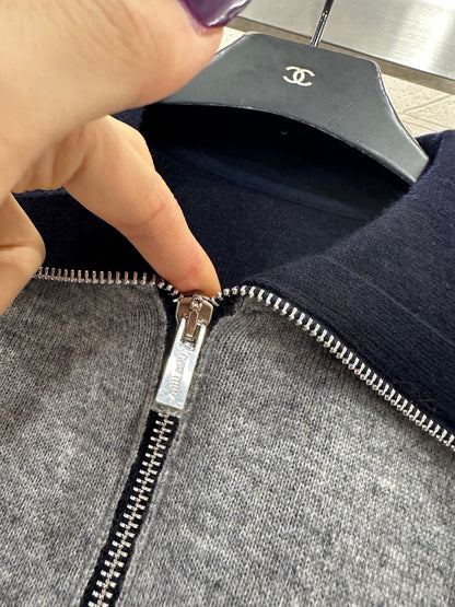 Half open collar top