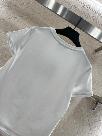 Triangle logo short sleeved shirt