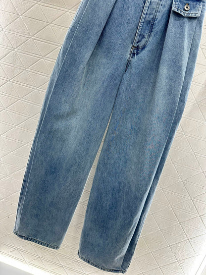 Belt Carrot Wide Leg Pants