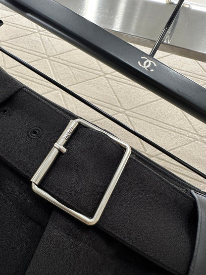 Belt Carrot Wide Leg Pants