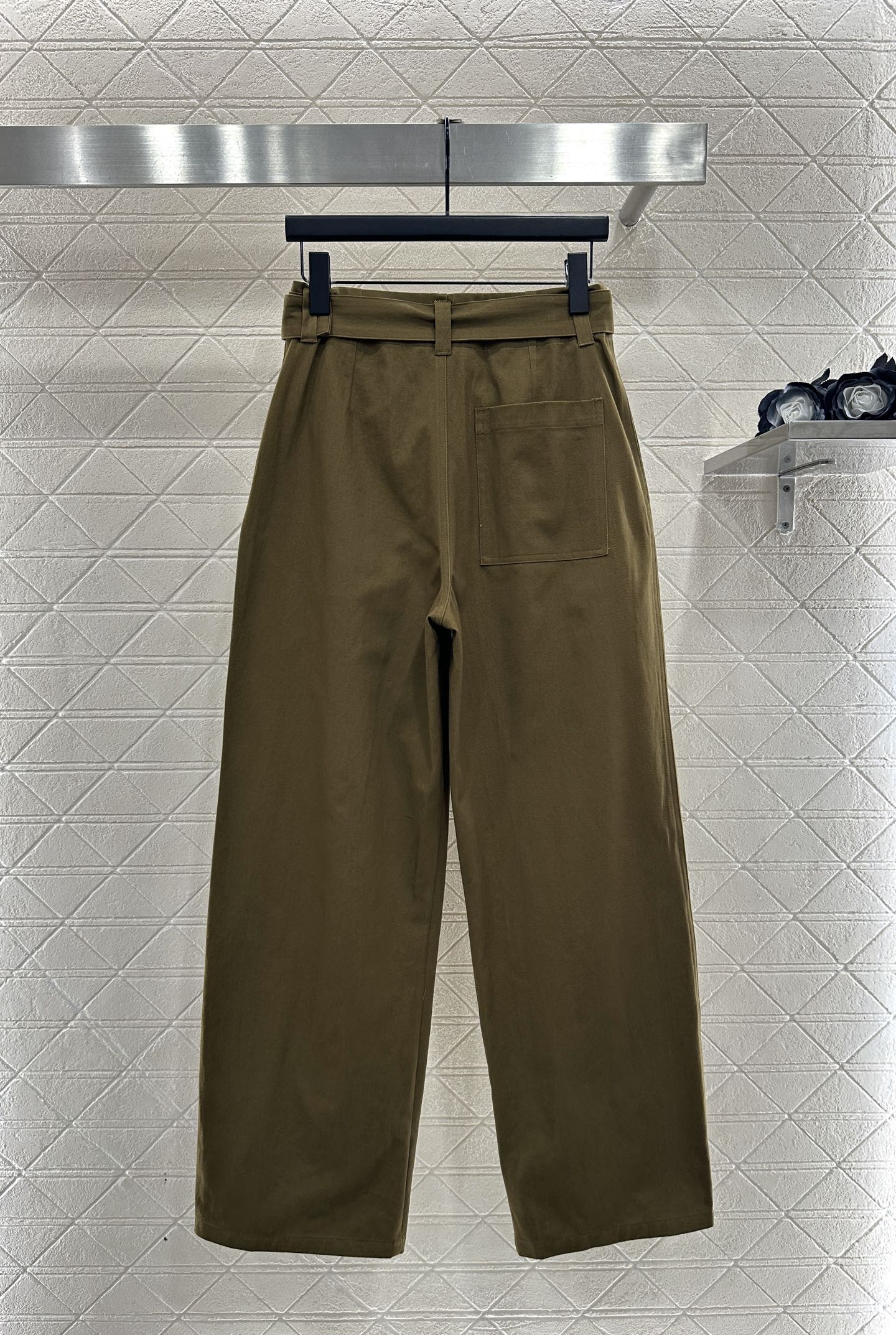 Belt Carrot Wide Leg Pants