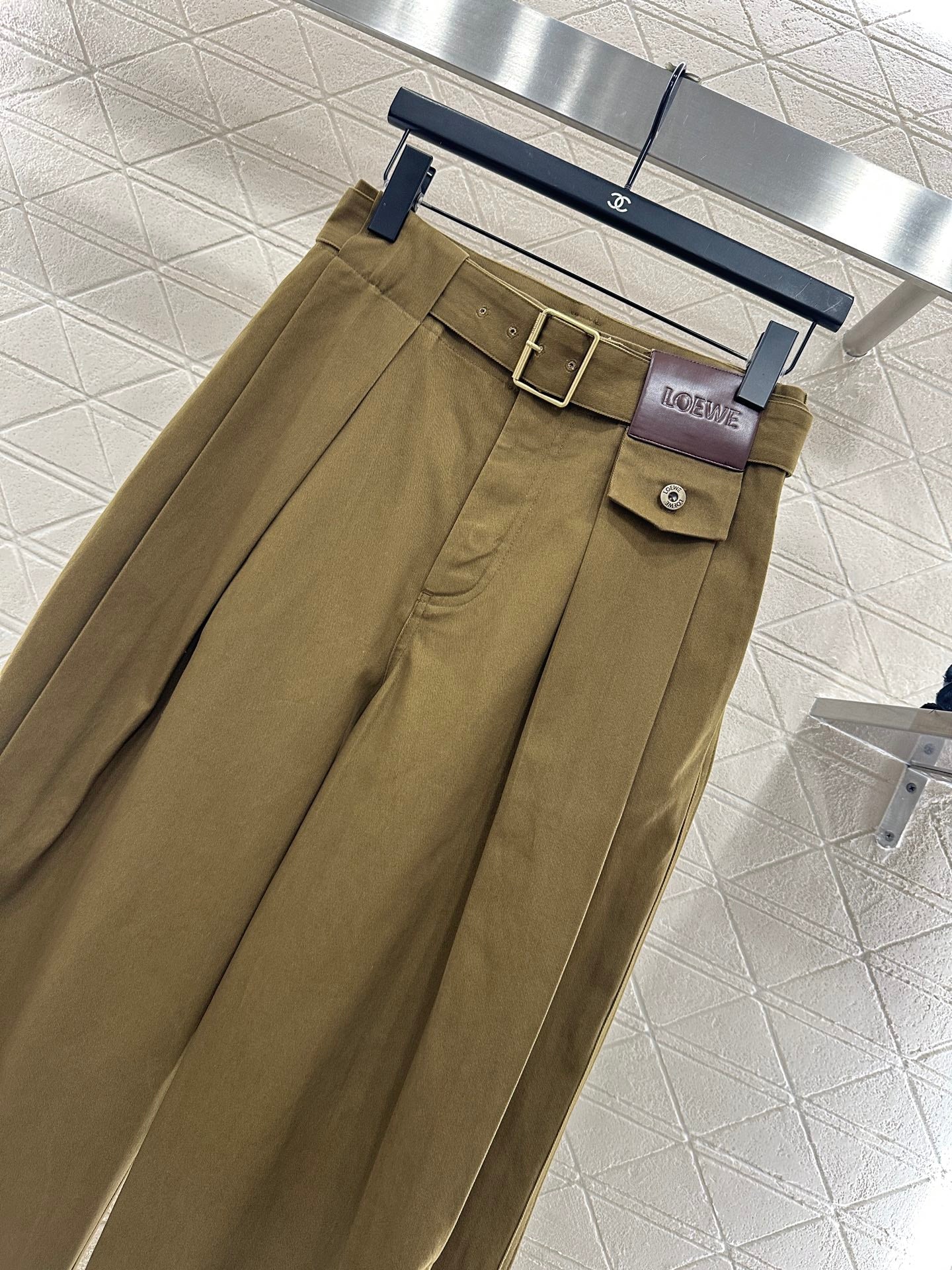 Belt Carrot Wide Leg Pants