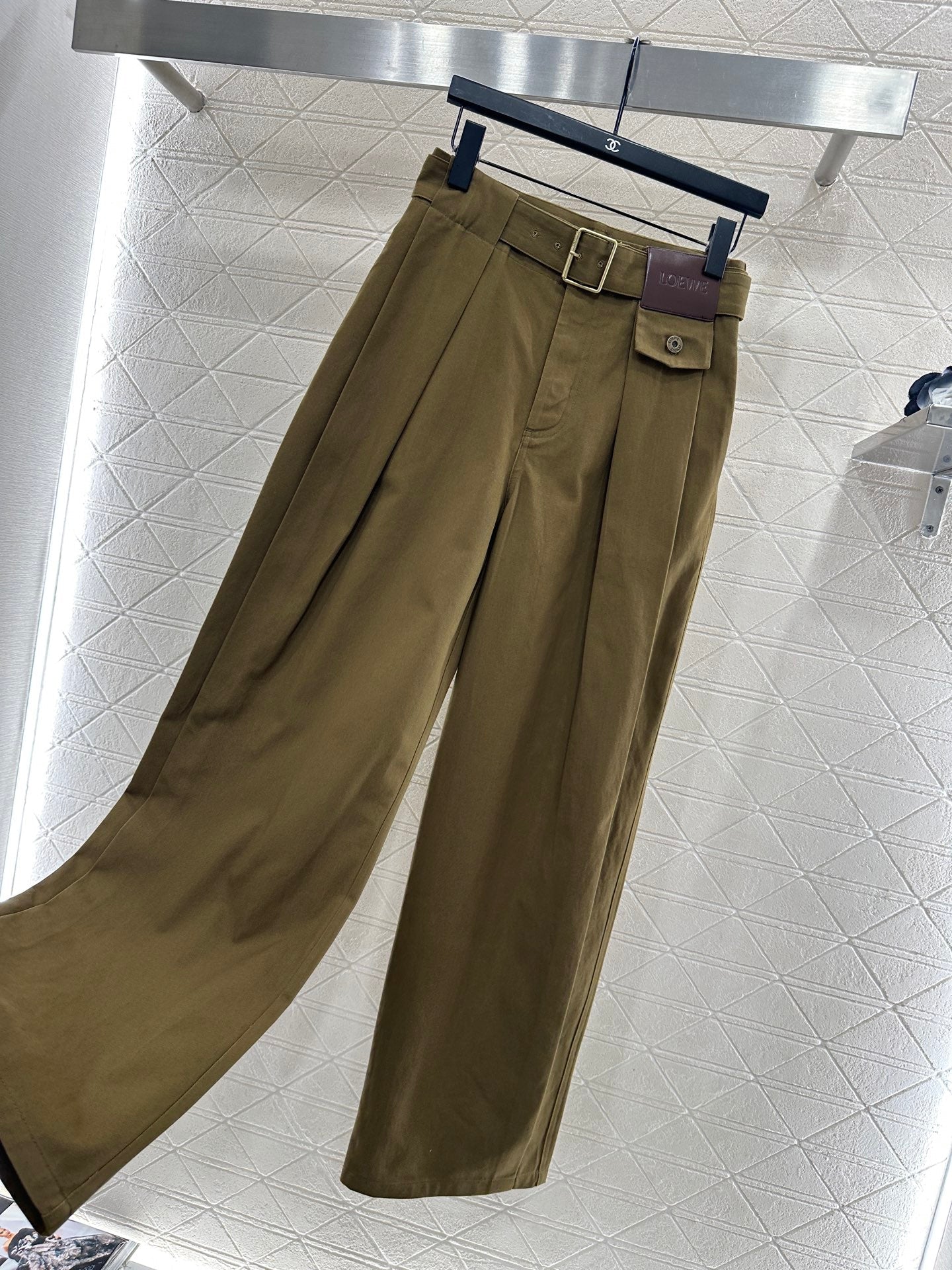 Belt Carrot Wide Leg Pants