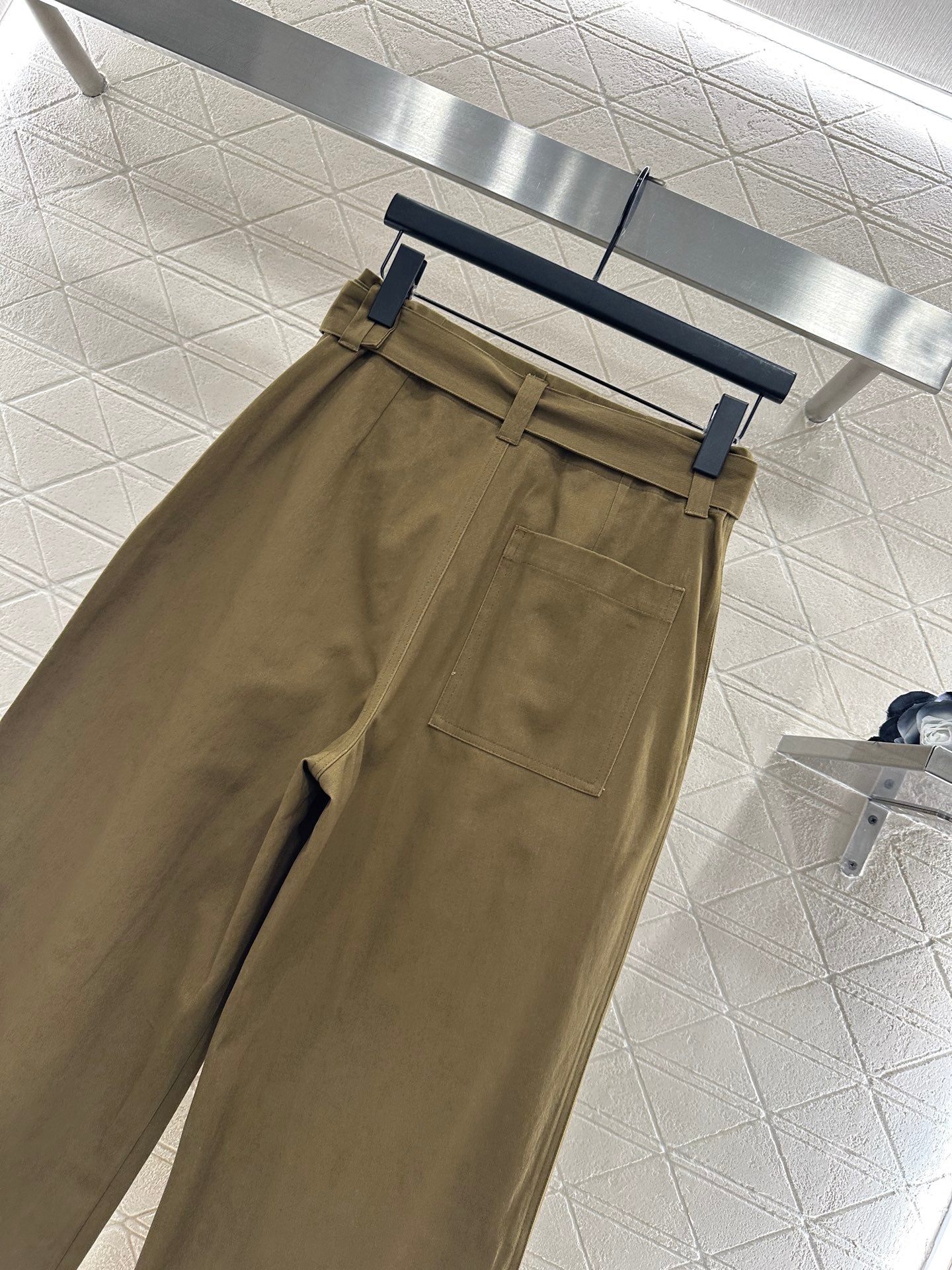 Belt Carrot Wide Leg Pants