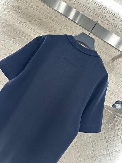 Round Neck Jacquard Cartoon T-Shirt