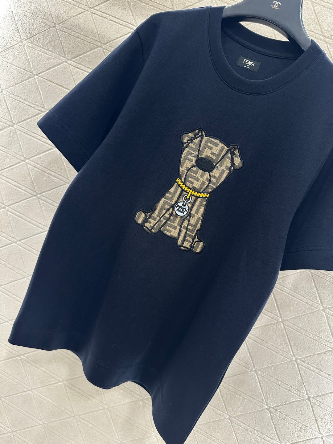 Round Neck Jacquard Cartoon T-Shirt