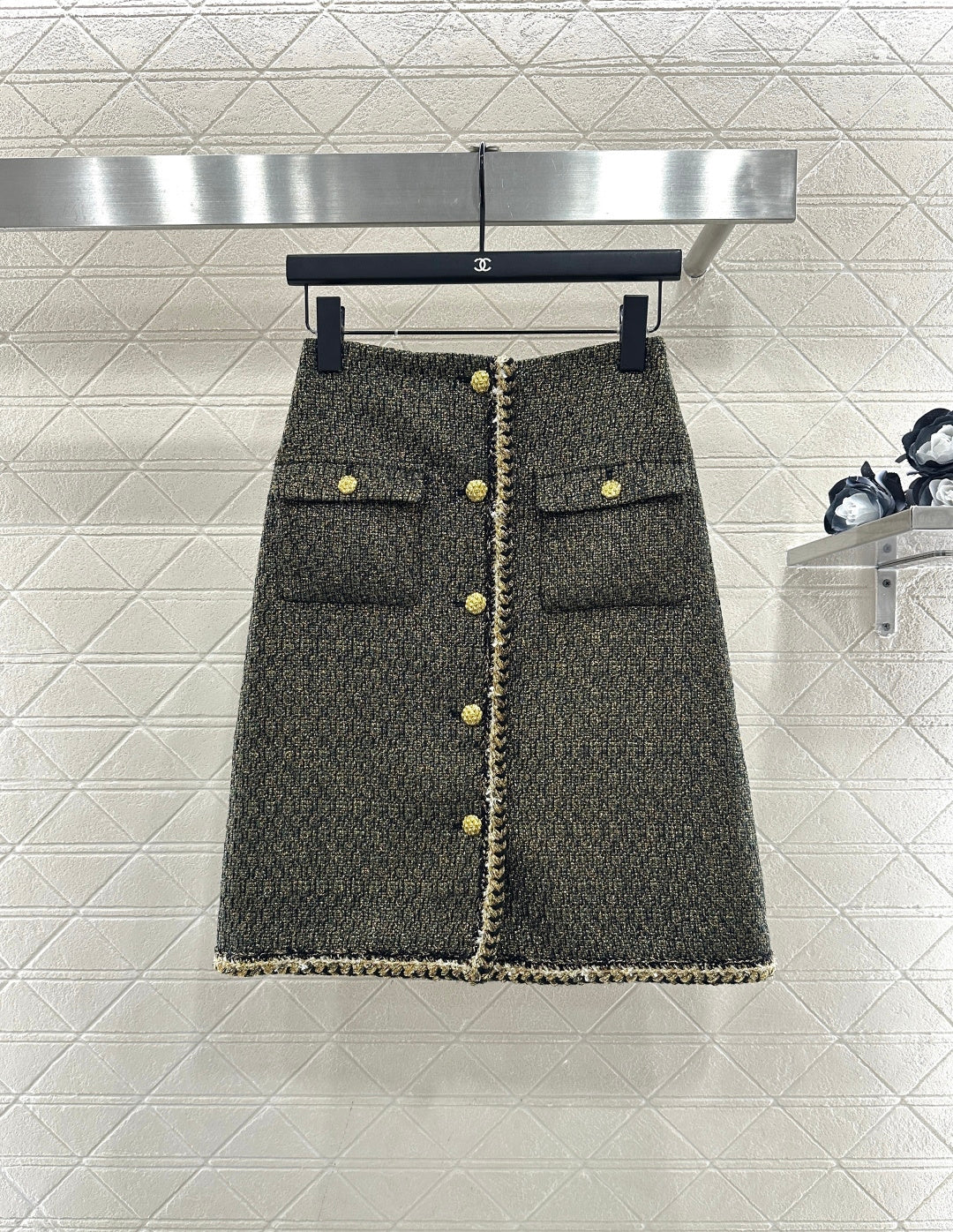 Stand Collar Knitted Set