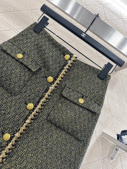 Stand Collar Knitted Set