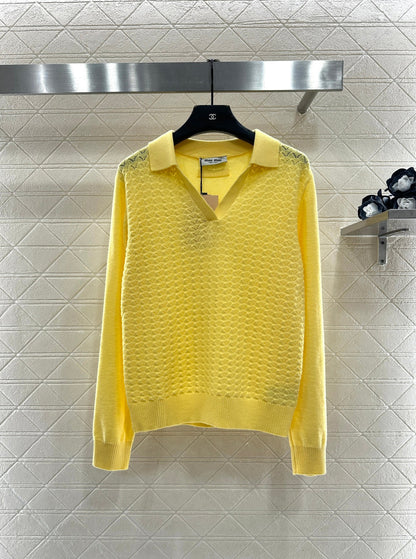 Located Half-Open Sweater