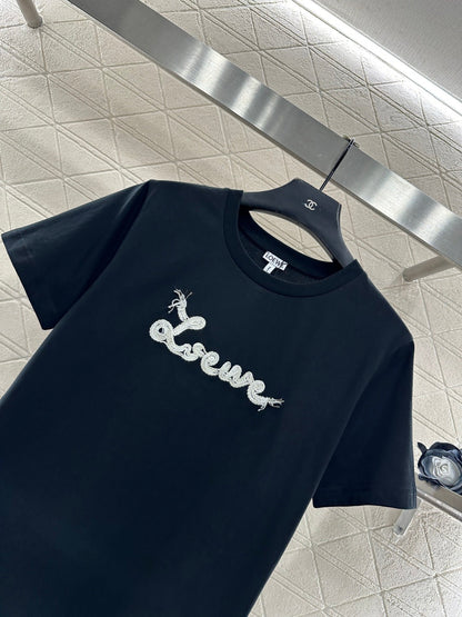 Embroidered Letter T-shirt