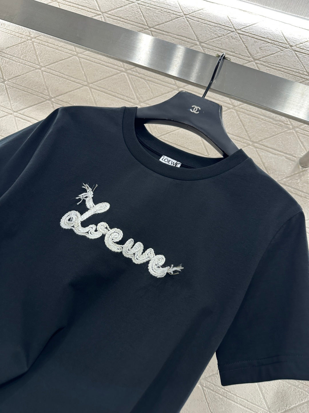 Embroidered Letter T-shirt