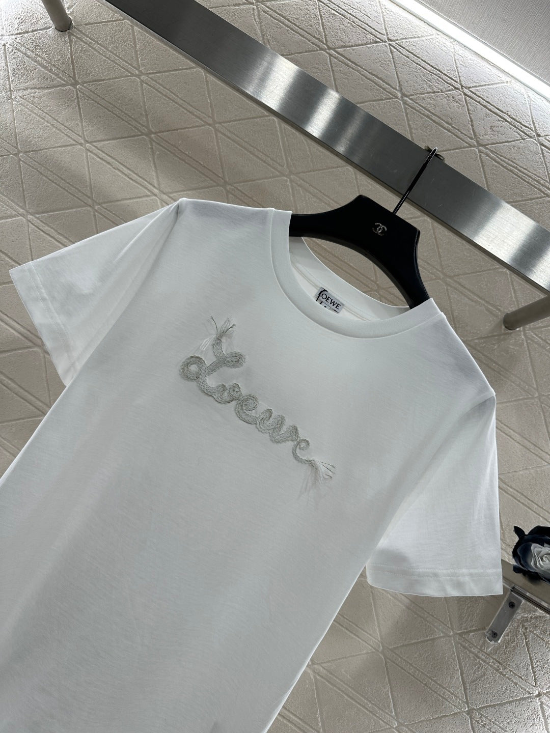 Embroidered Letter T-shirt