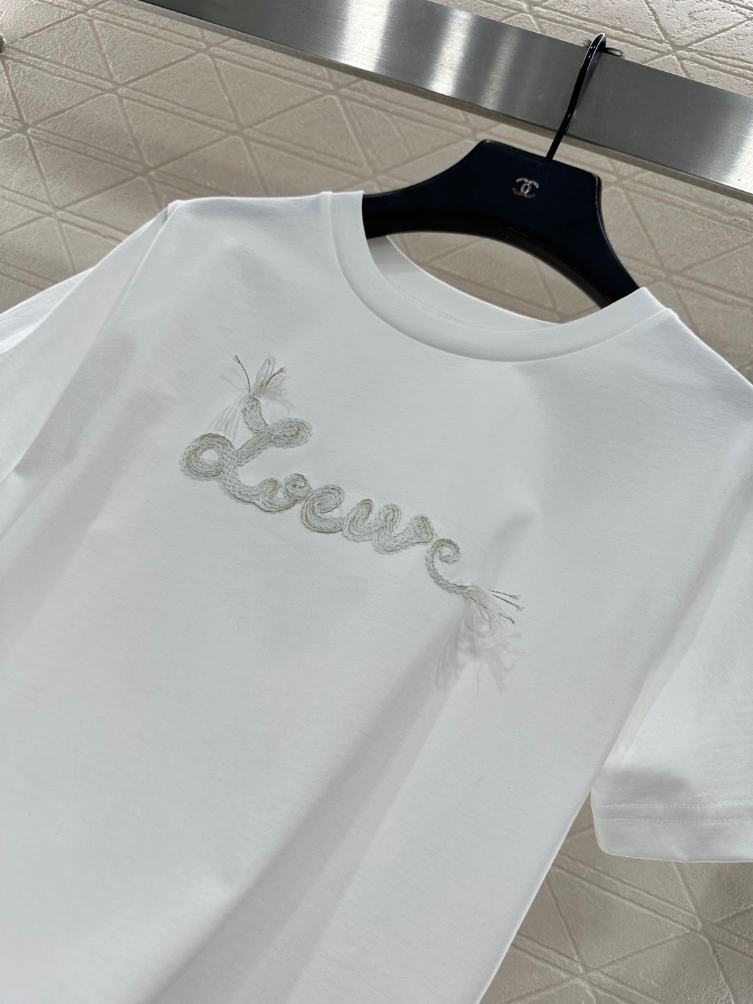 Embroidered Letter T-shirt