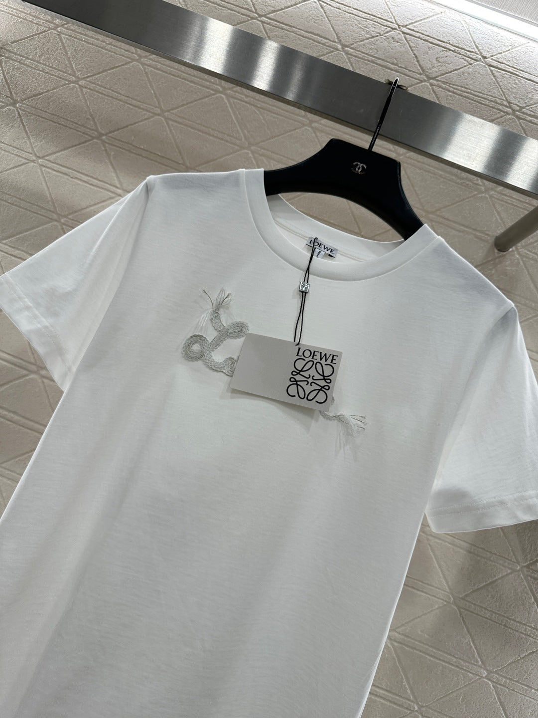 Embroidered Letter T-shirt
