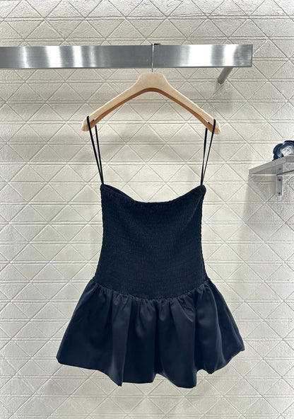 Ribboned Strapless Dress