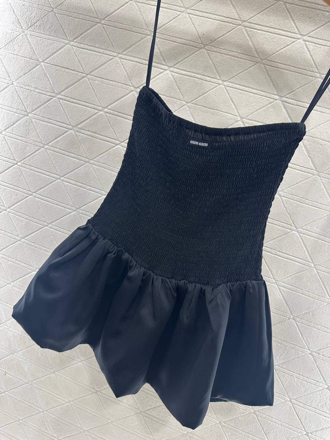 Ribboned Strapless Dress