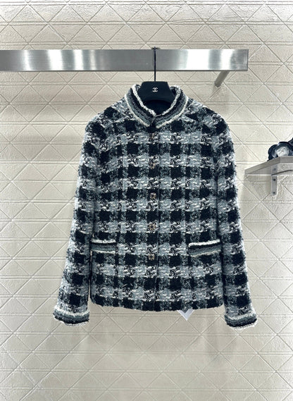 Woven Stand Collar Dress Coat