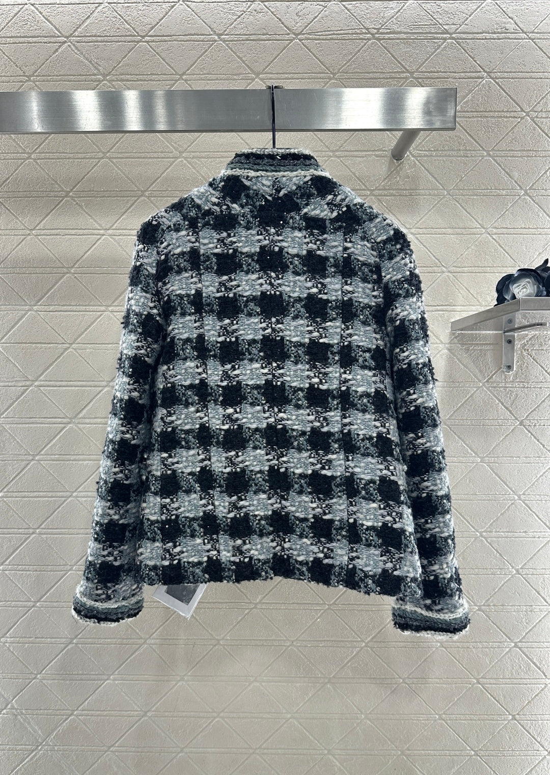 Woven Stand Collar Dress Coat