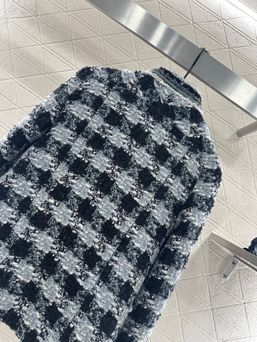 Woven Stand Collar Dress Coat