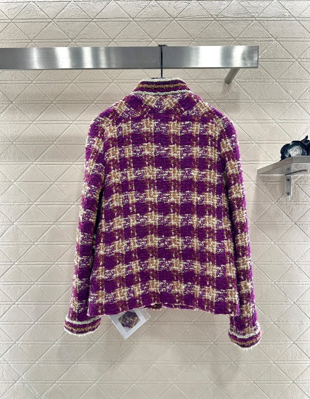 Woven Stand Collar Dress Coat