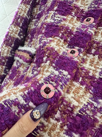 Woven Stand Collar Dress Coat