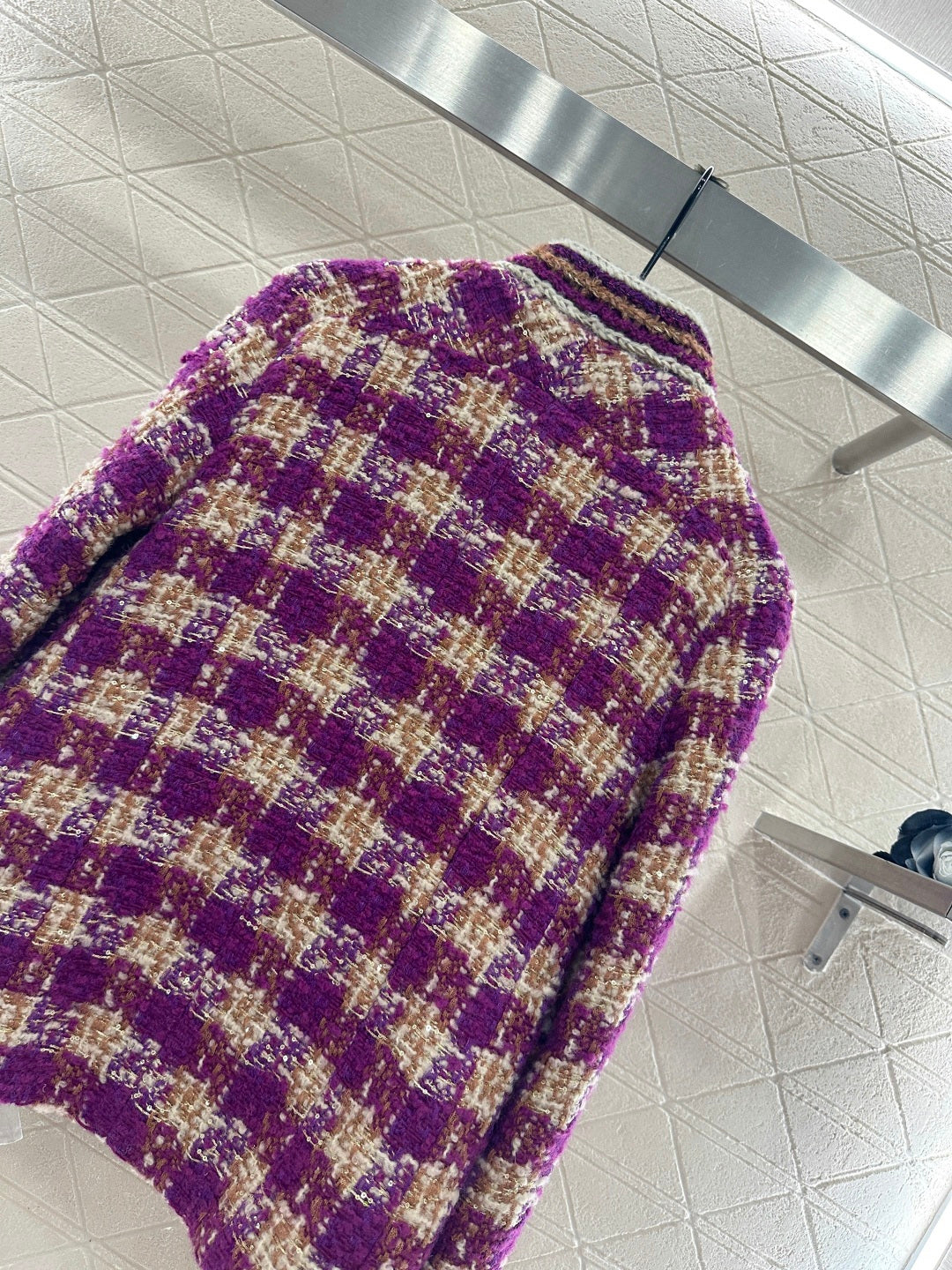 Woven Stand Collar Dress Coat